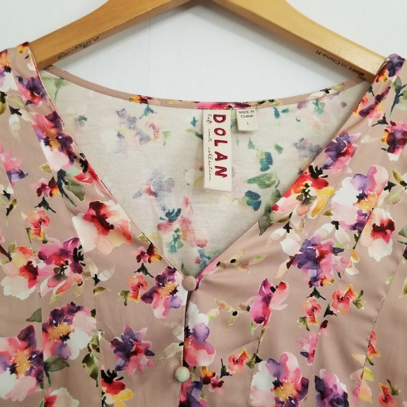 Anthropologie Dolan Left Coast Mitzi Blouse Top Size Large - Picture 6 of 10